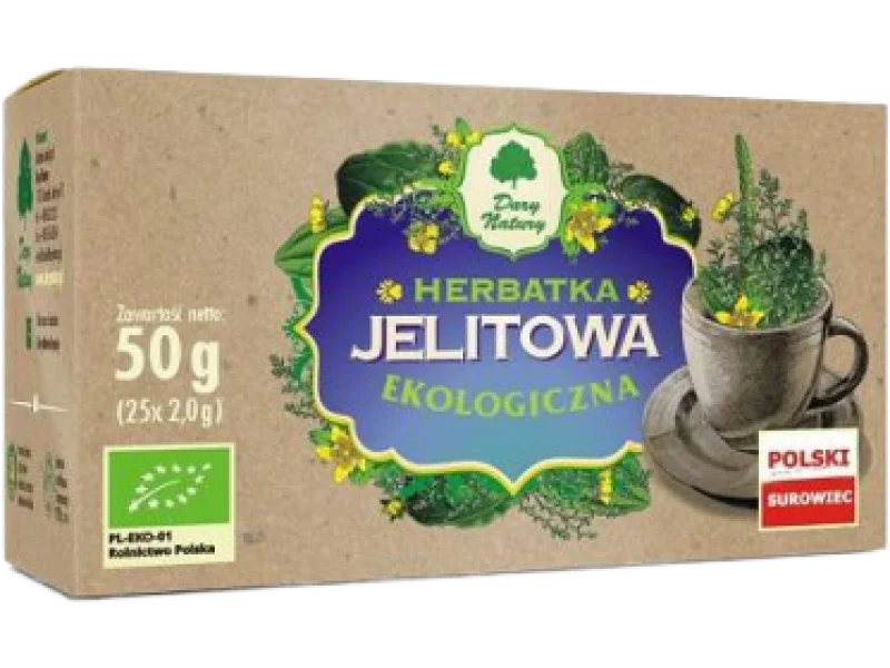DARY NATURY Herbatka Ekologiczna Jelitowa, saszetki