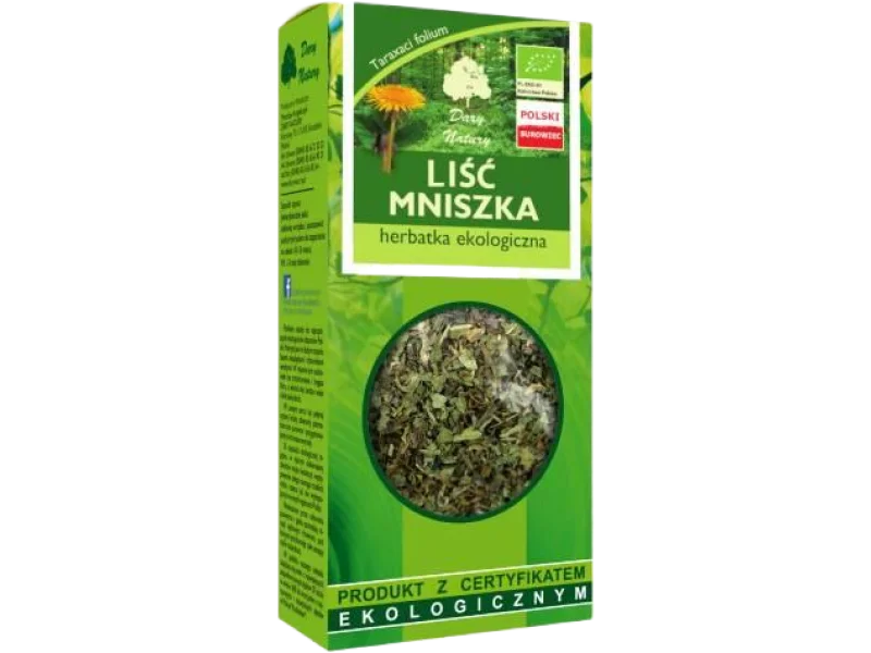 DARY NATURY Herbatka Ekologiczna Liść Mniszka, zioła do zaparzania