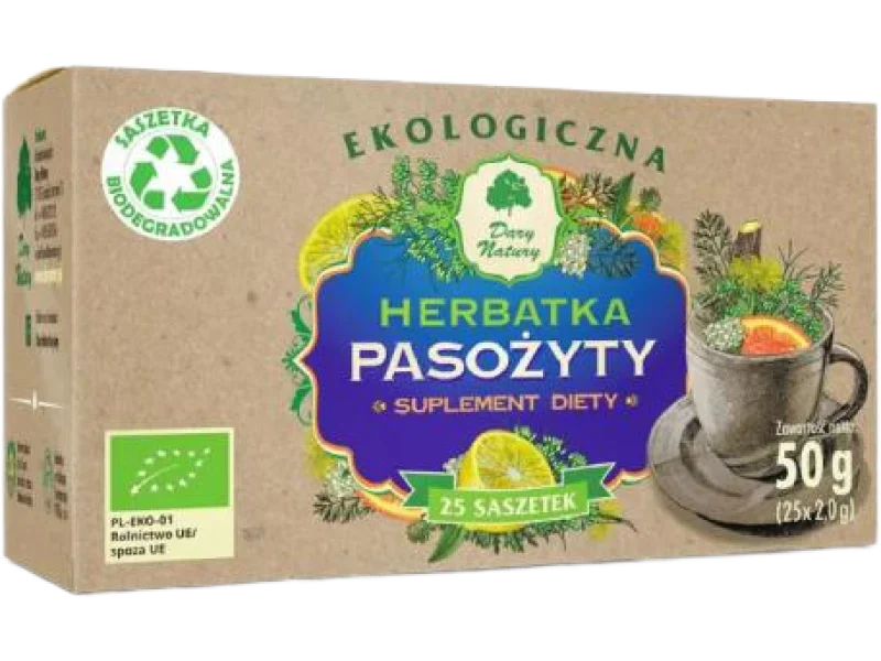 DARY NATURY Herbatka ekologiczna Pasożyty, zioła do zaparzania