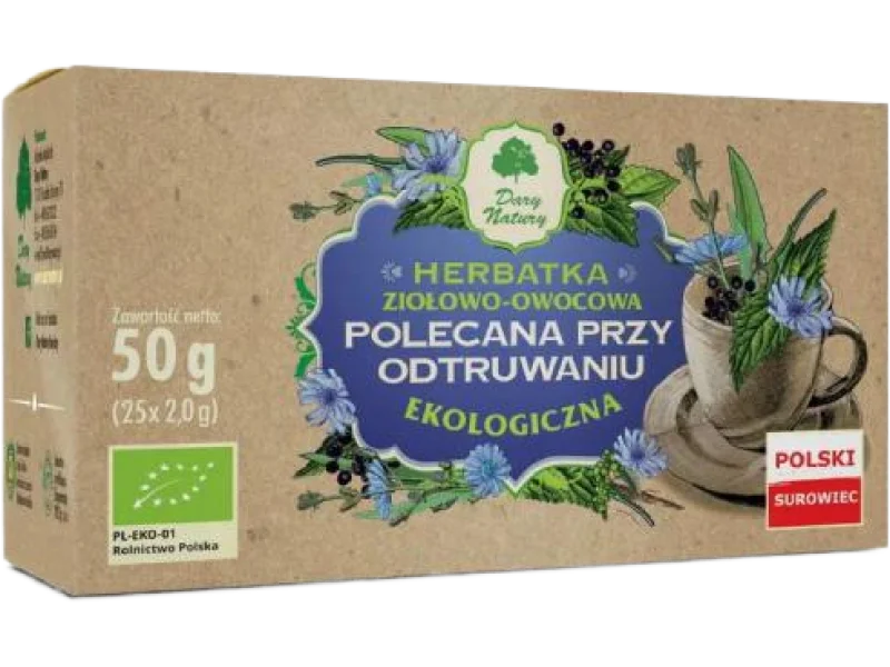 DARY NATURY Herbatka ekologiczna Polecana przy odtruwaniu, saszetki