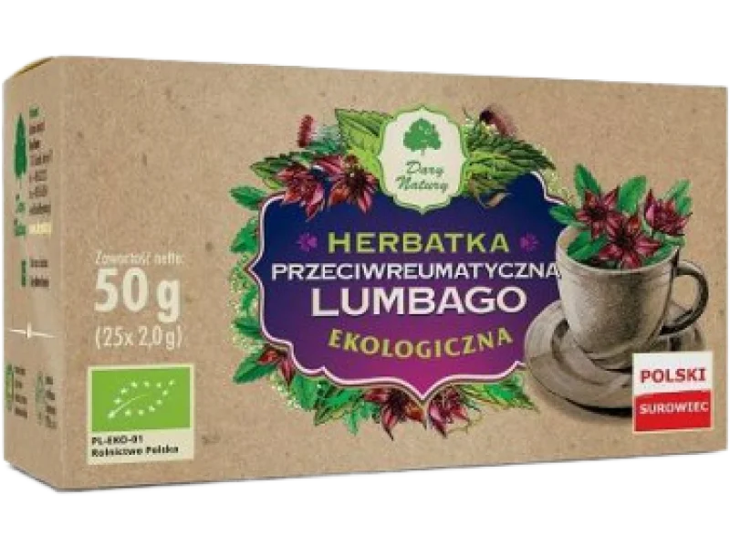 DARY NATURY Herbatka Ekologiczna Przeciwreumatyczna Lumbago, saszetki