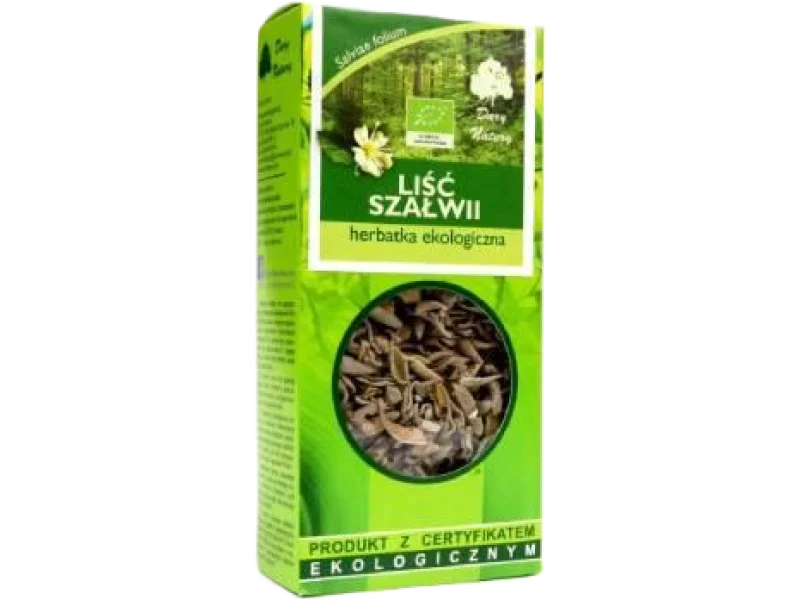 DARY NATURY Herbatka Ekologiczna Szałwia Liść EKO, zioła do zaparzania