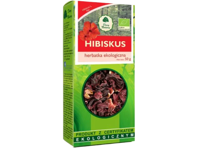 Dary Natury Herbatka Hibiskus, zioła do zaparzania