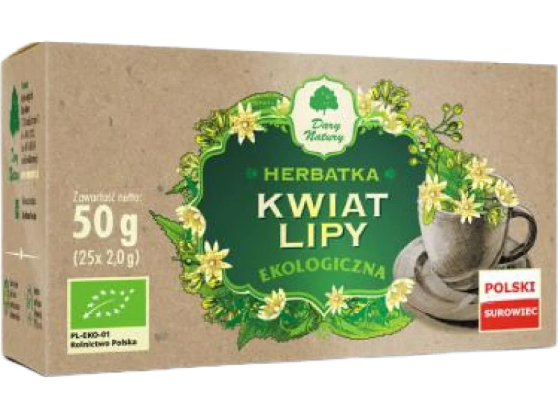 DARY NATURY Herbatka Kwiat lipy EKO, saszetki