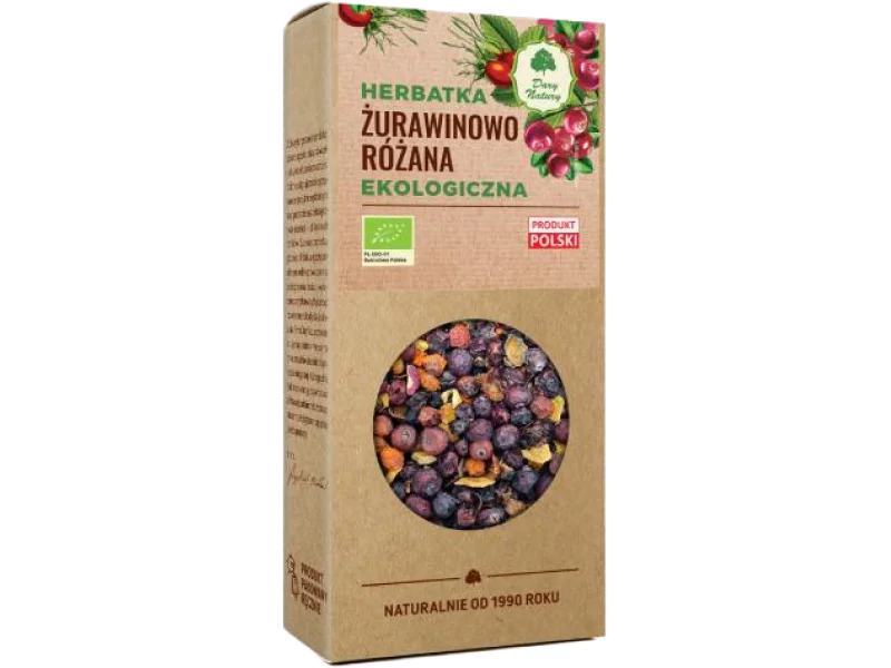 DARY NATURY Herbatka żurawinowo-różana EKO, zioła do zaparzania