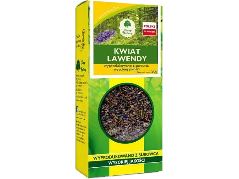 Dary Natury Kwiat Lawendy, zioła do zaparzania