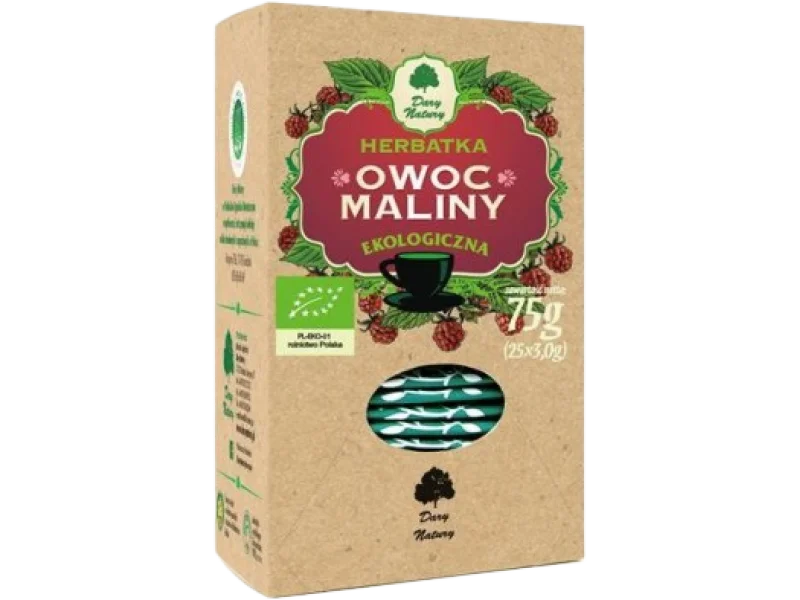 DARY NATURY Malina Owoc EKO, saszetki, 3 g