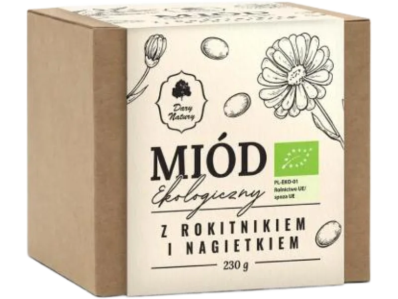 DARY NATURY Miód z rokitnikiem i nagietkiem, płyn