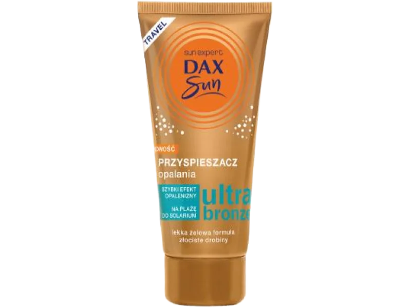 DAX SUN Travel Ultra Bronz Przyspieszacz do opalania ze złotymi drobinkami, żel