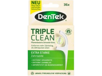 Zdjęcie produktu DENTEK Wykałaczki z nicią dentystyczną Eco Triple Clean, sprzęt medyczny