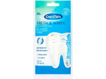 Zdjęcie produktu DENTEK Wykałaczki z nicią dentystyczną Fresh&White, sprzęt medyczny