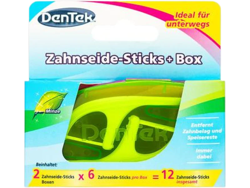 DENTEK Wykałaczki z nicią dentystyczną On The Go, sprzęt medyczny