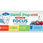 Denti-Pop Uczeń Focus lizak z witaminami o smaku wiśniowo-jagodowym