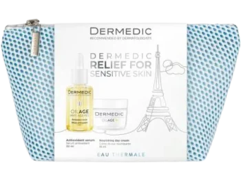 Zdjęcie produktu DERMEDIC OILAGE Zestaw prezentowy: Serum antyoksydacyjne + Ożywczy krem na dzień
