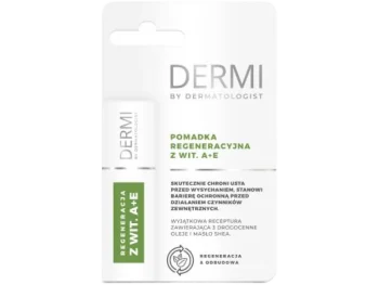 Zdjęcie produktu DERMI Pomadka regeneracyjna do ust z witaminami A+E