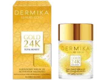 Zdjęcie produktu DERMIKA LUXURY GOLD 24K Luksusowe serum 3D aktywator młodości na dzień i na noc