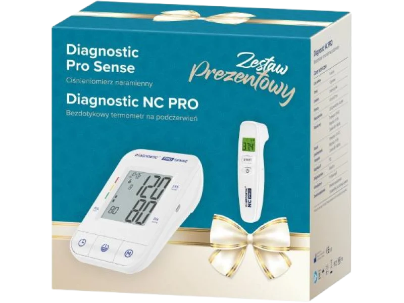 DIAGNOSIS Zestaw prezentowy: Ciśnieniomierz Diagnostic Pro Sense + Termometr Diagnostic NC PRO, sprzęt medyczny