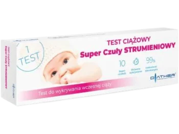 Zdjęcie produktu DIATHER Test ciążowy Super Czuły Strumieniowy, test diagnostyczny