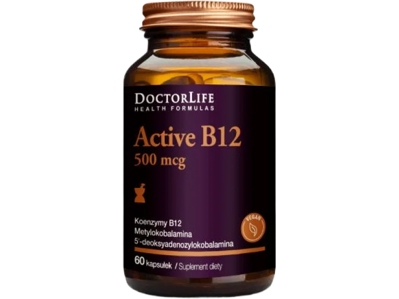 Doctor Life Active B12, kapsułki, 500 µg
