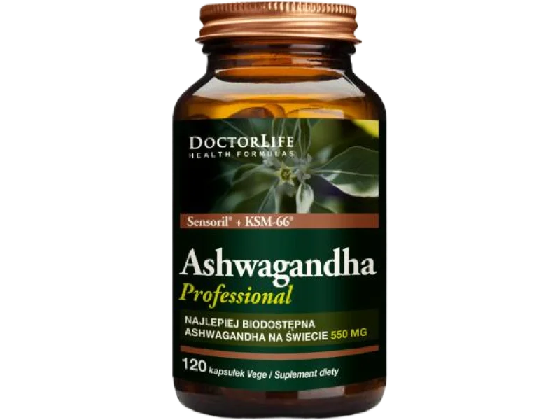 Doctor Life Ashwagandha Professional, kapsułki, 550 mg