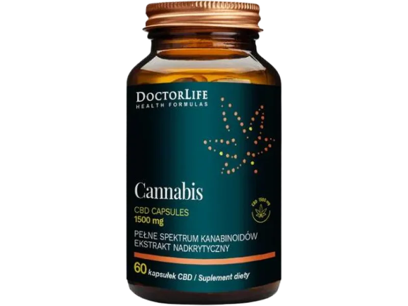Doctor Life Cannabis CBD, kapsułki, 450 mg