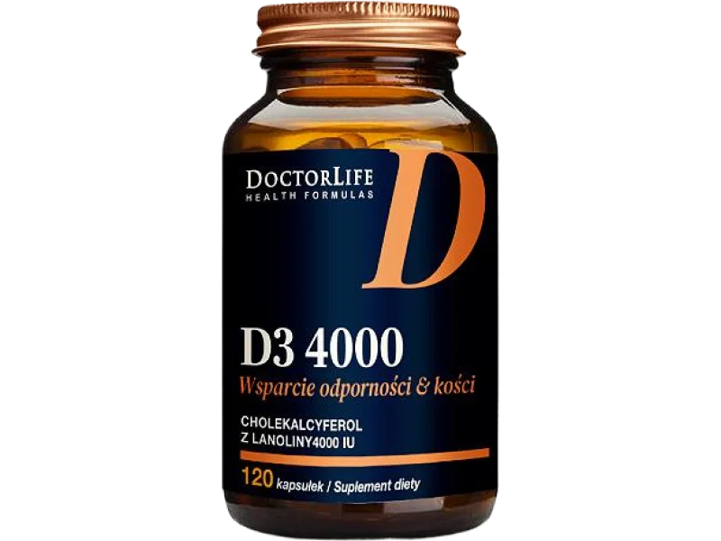 Doctor Life D3 4000 Witamina D, kapsułki, 100 µg