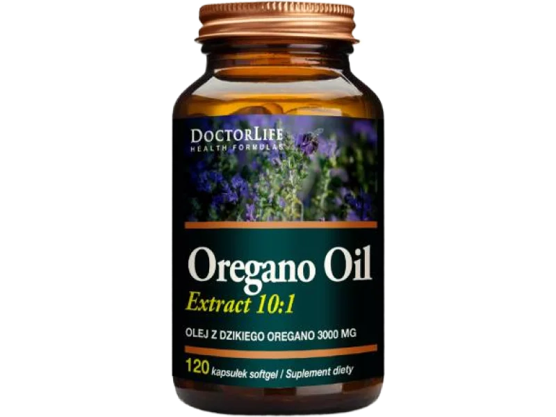 Doctor Life Oregano Oil Olej z dzikiego oregano, kapsułki, 35 mg