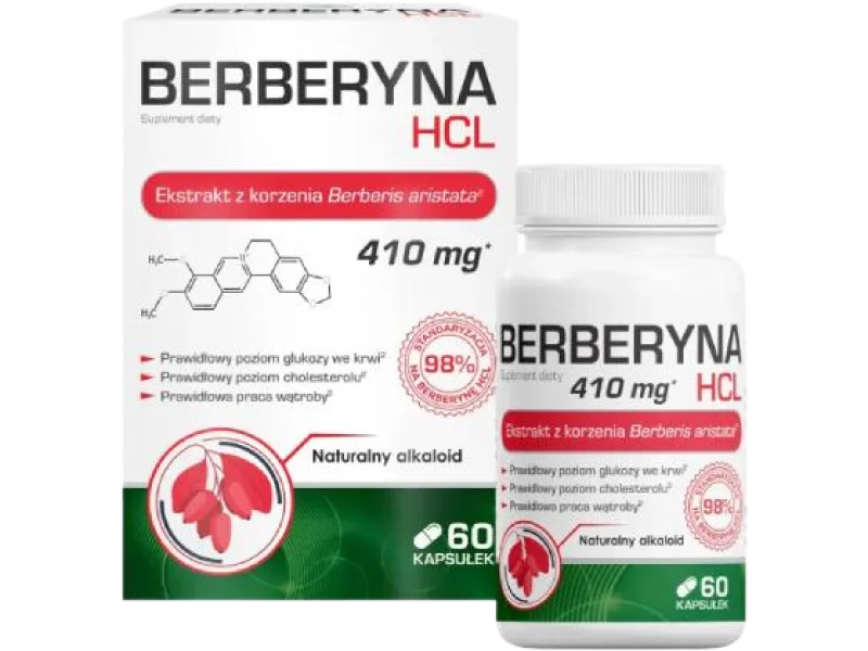 Domowa Apteczka Berberyna HCL, kapsułki, 400 mg