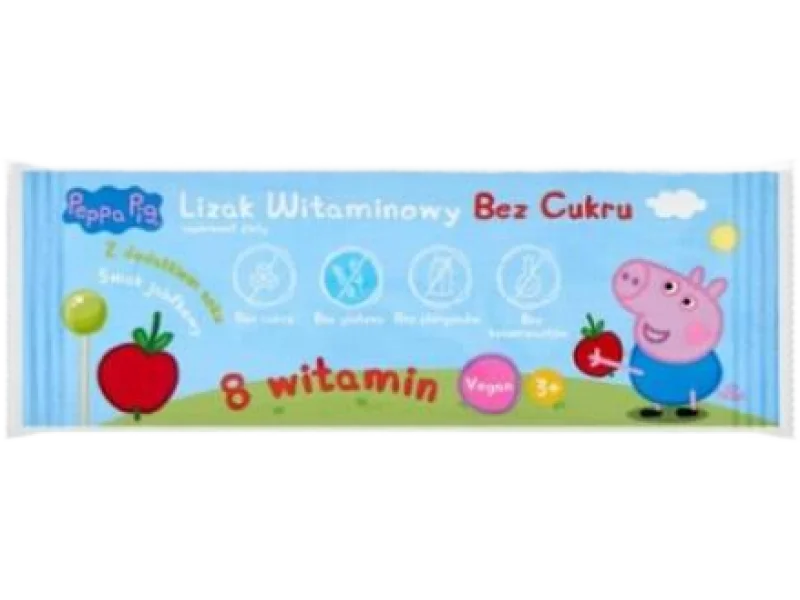 DOMOWA APTECZKA Vitamin Lollipops Peppa Pig, lizak