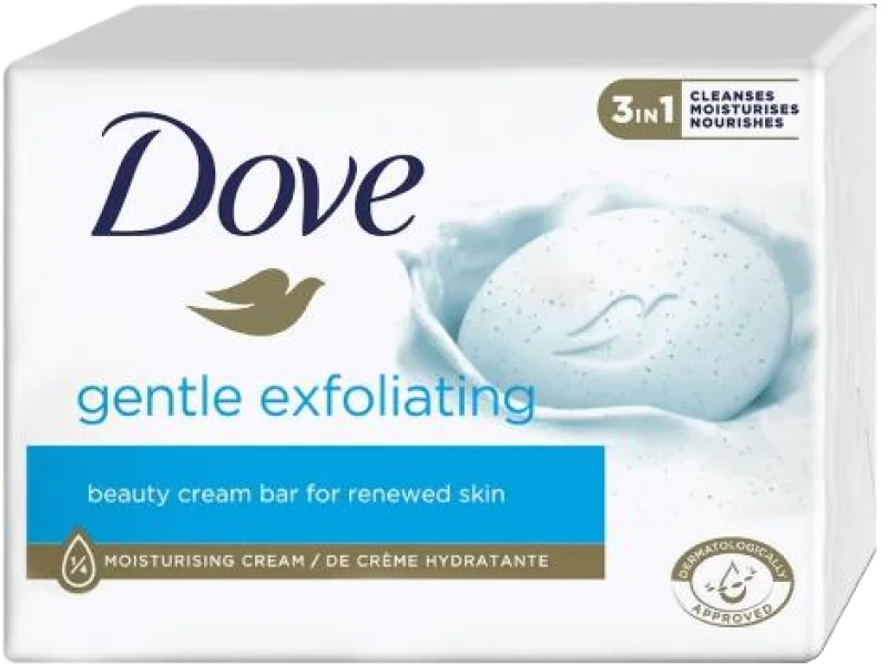DOVE Gentle Exfoliating Kremowe mydło z mikrogranulkami, kostki