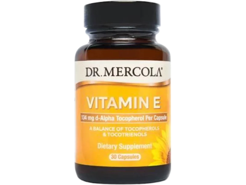 DR. MERCOLA Witamina E, kapsułki miękkie, 134 mg