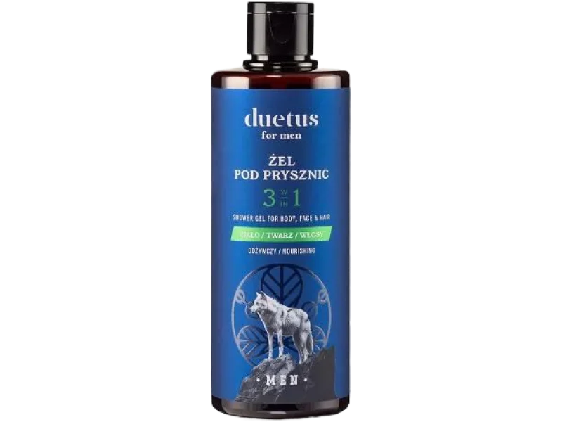 DUETUS for Men Żel pod prysznic 3w1 Odżywczy, żel