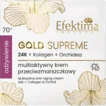 EFEKTIMA Gold Supreme Multiaktywny krem przeciwzmarszczkowy 24K + Kolagen + Orchidea Odżywienie 70+