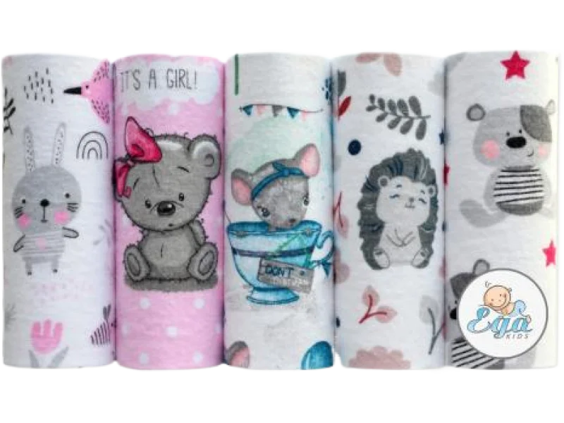 EGA KIDS Pieluszki flanelowe zestaw nr 1, środki chłonne