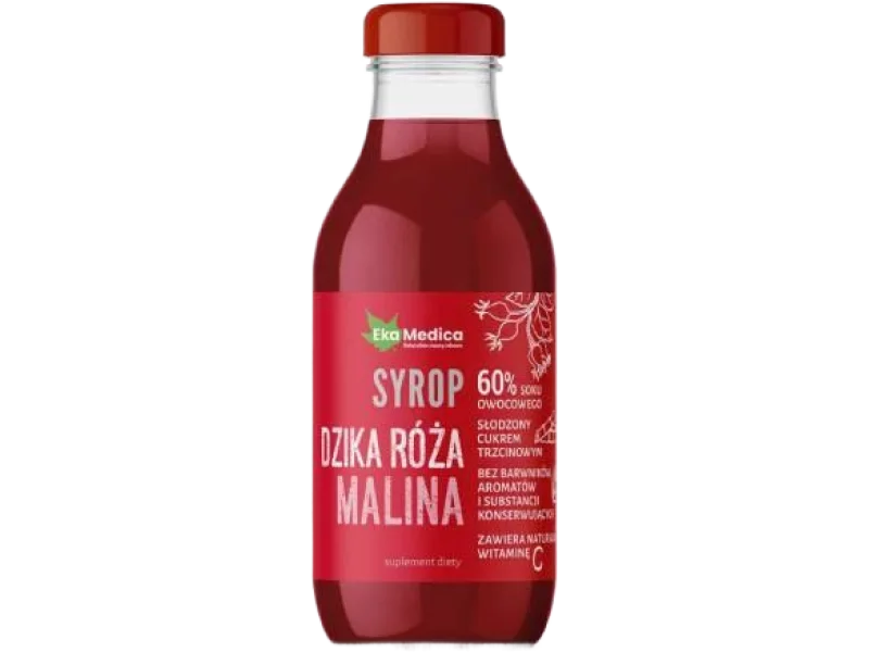 EkaMedica Dzika Róża Malina, syrop