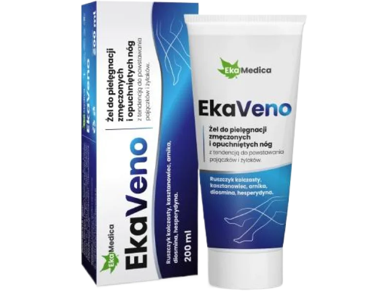 EkaMedica EkaVeno Żel do pielęgnacji zmęczonych i opuchniętych nóg, żel