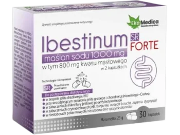 EkaMedica Ibestinum SR Forte Maślan sodu, kapsułki, 500 mg