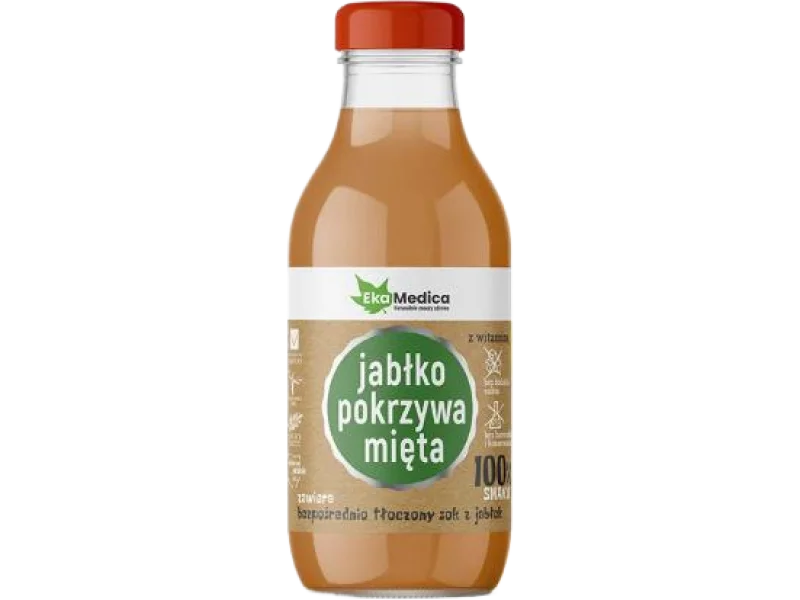 EkaMedica Jabłko pokrzywa mięta Sok, płyn