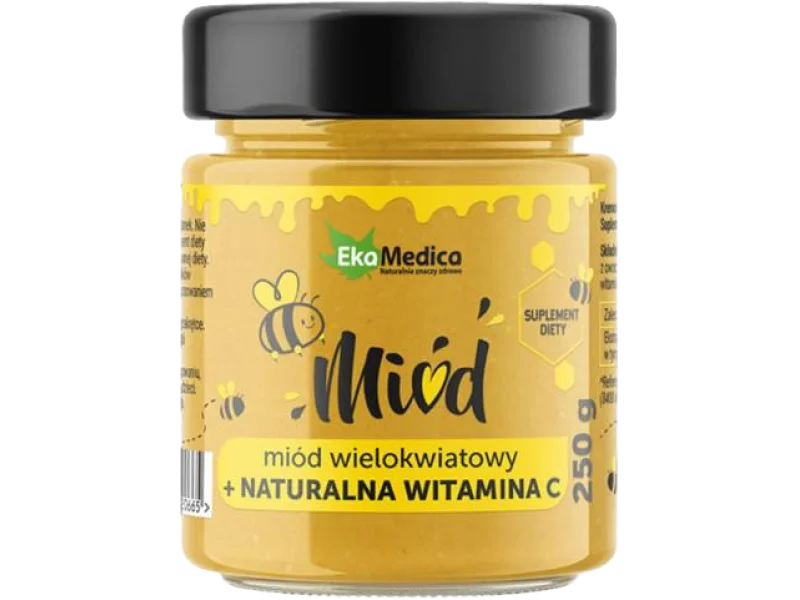 EkaMedica Miód wielokwiatowy + Naturalna Witamina C