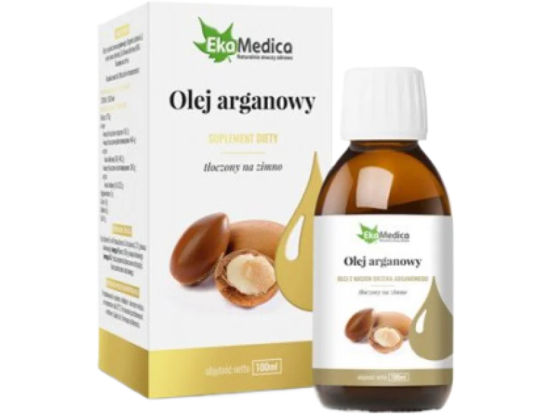 EkaMedica Olej Arganowy Tłoczony na Zimno, płyn