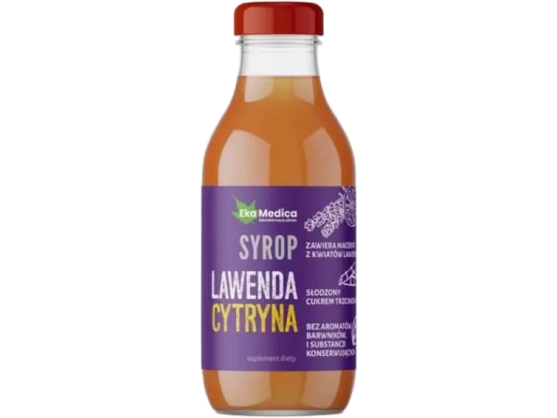 EkaMedica Syrop lawendowy z sokiem cytrynowym