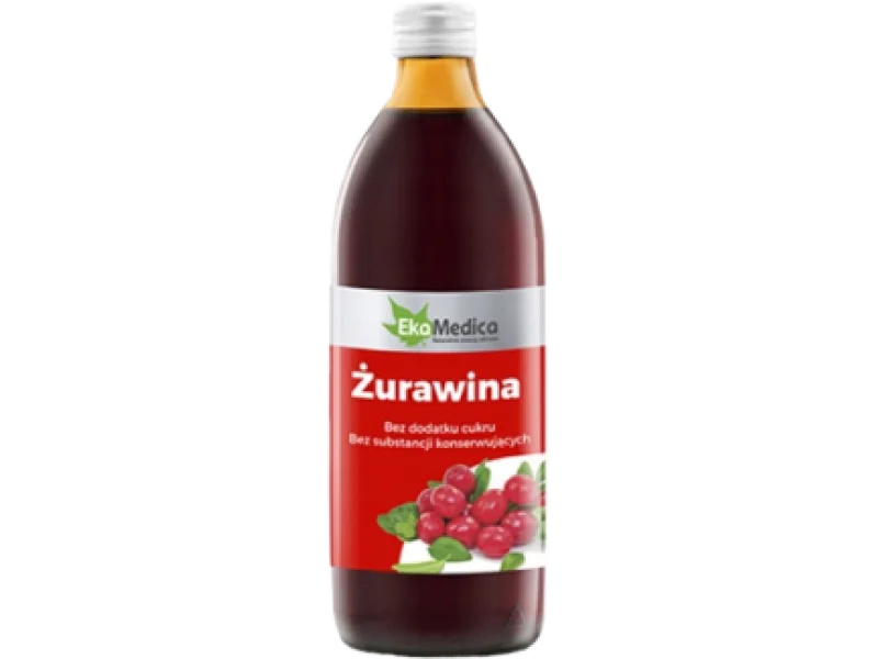 EkaMedica Żurawina Sok 100%, płyn doustny