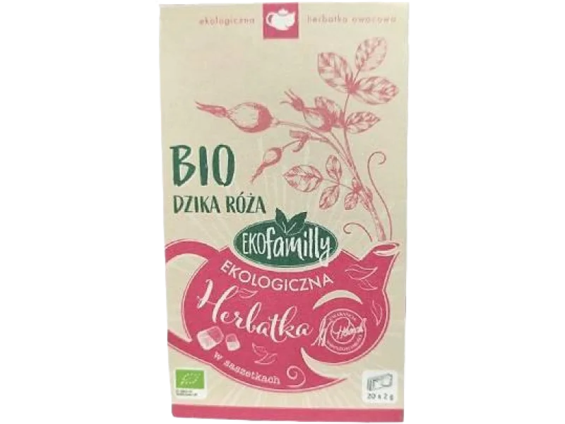 EKOFAMILLY Ekologiczna herbatka Bio Dzika Róża, saszetki