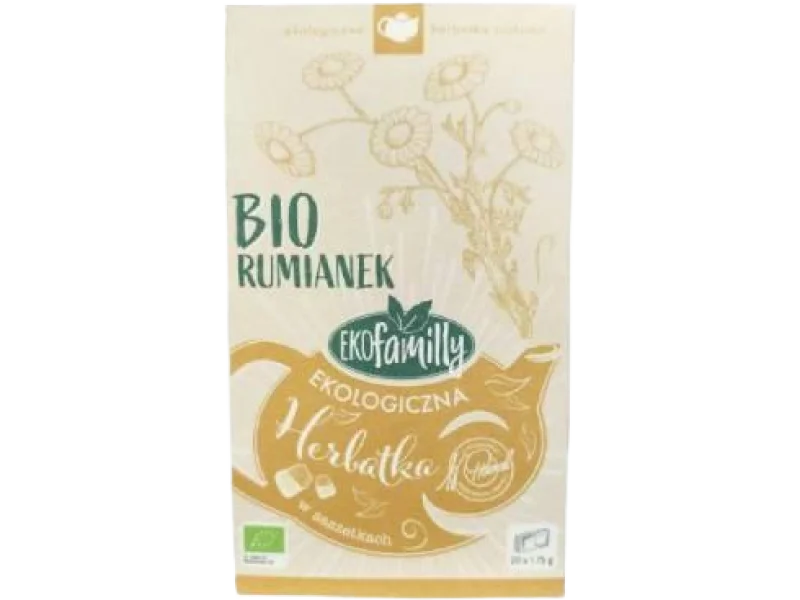 EKOFAMILLY Ekologiczna herbatka Bio Rumianek, zioła do zaparzania, 1,75 g