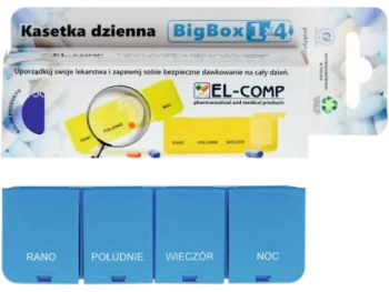 Zdjęcie produktu EL-COMP BigBox Kasetka dzienna, 4 pory dnia, sprzęt medyczny