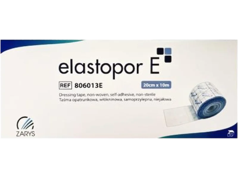 ELASTOPOR E Taśma opatrunkowa włókninowa samoprzylepna niejałowa, przylepiec
