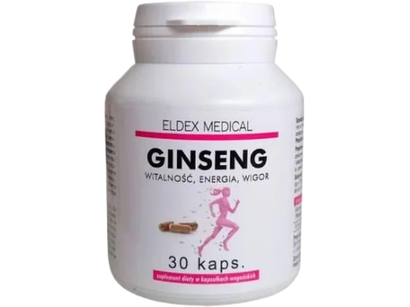 Eldex Medical Ginseng- Witalność, Energia, Wigor, kapsułki