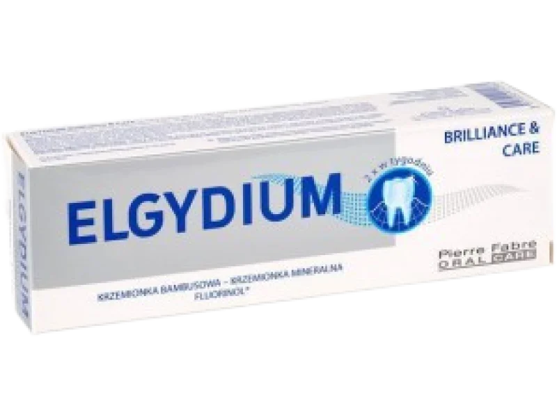 ELGYDIUM Brilliance & Care pasta do zębów przeciw przebarwieniom, 1350 ppm