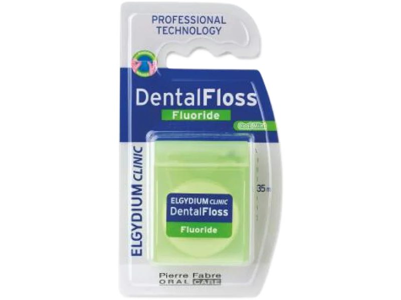 ELGYDIUM CLINIC Dental Floss Nić dentystyczna z fluorem miętowa