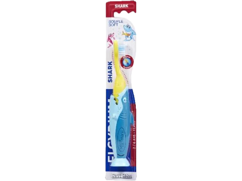 ELGYDIUM KIDS SHARK szczoteczka do zębów dla dzieci 2-6 lat
